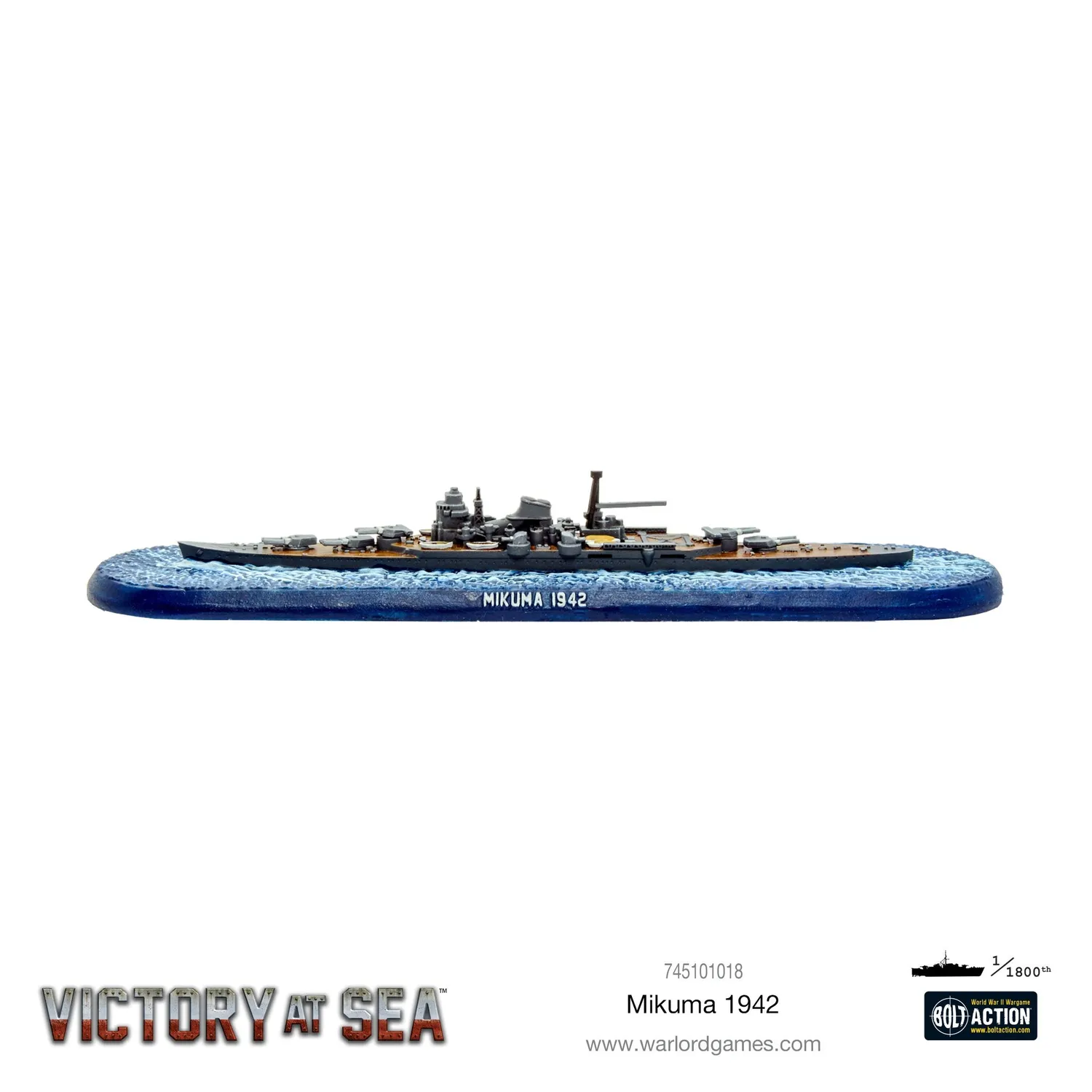 Bolt Action Victory at Sea Mikuma maquette navale 1 unité résine métal