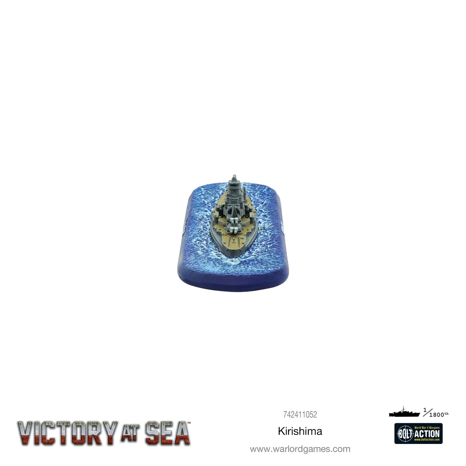 Bolt Action Victory at Sea Kirishima navire figurine résine