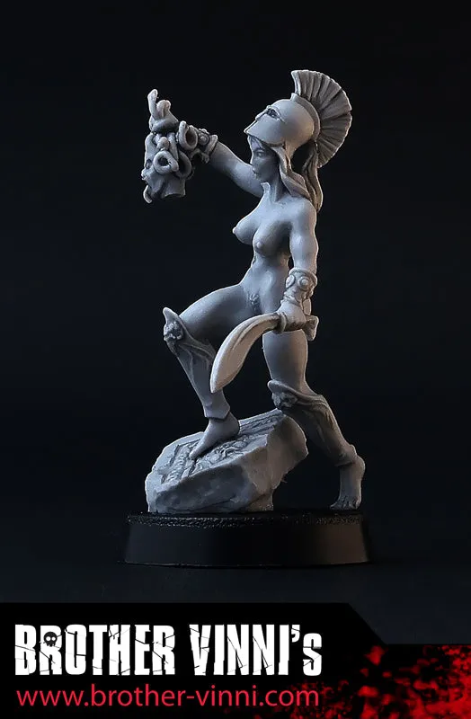 Brother Vinni Female Perseus figurine résine 28mm grecque