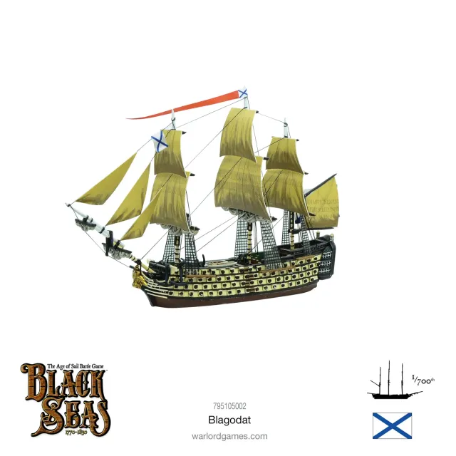 Black Seas Blagodat bateau de ligne résine et métal