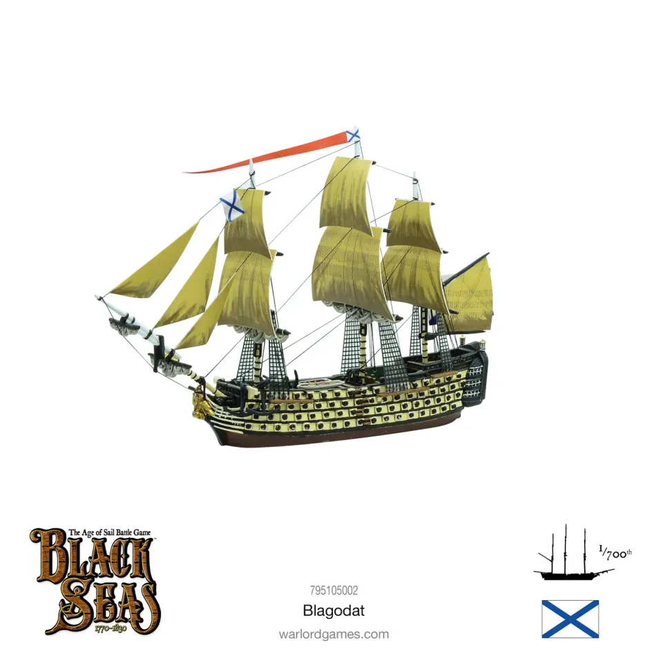 Black Seas Blagodat bateau de ligne résine et métal