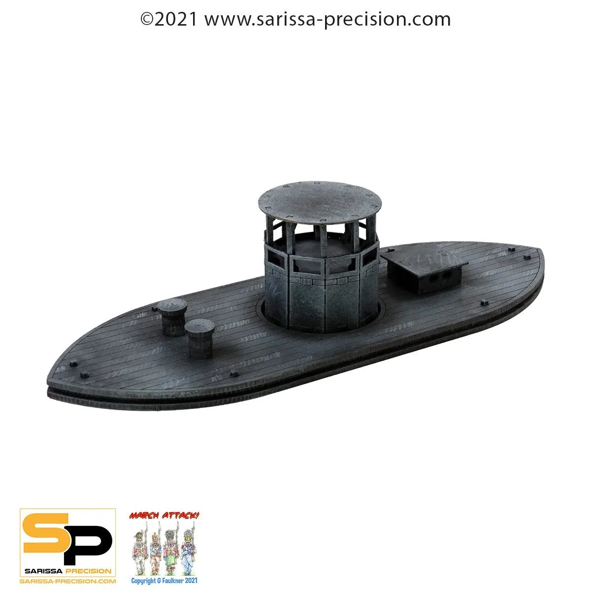 Bolt Action Monitor Ironclad décor MDF ACW Epic