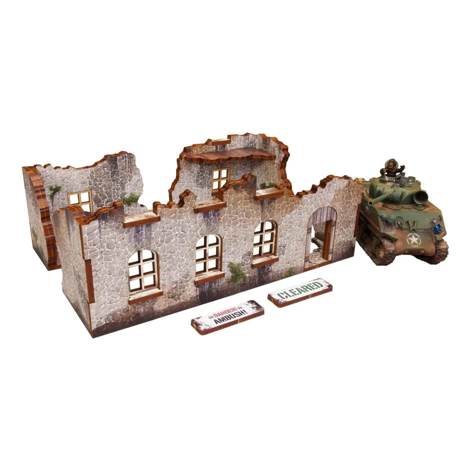 Bolt Action WW2 Ruin 2 décor ruine prépeint