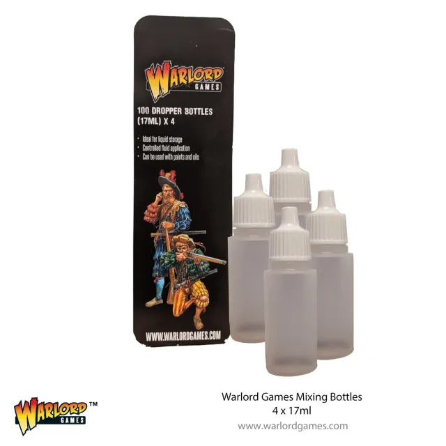 Warlord Mixing Bottles flacons compte-gouttes 4x17 ml