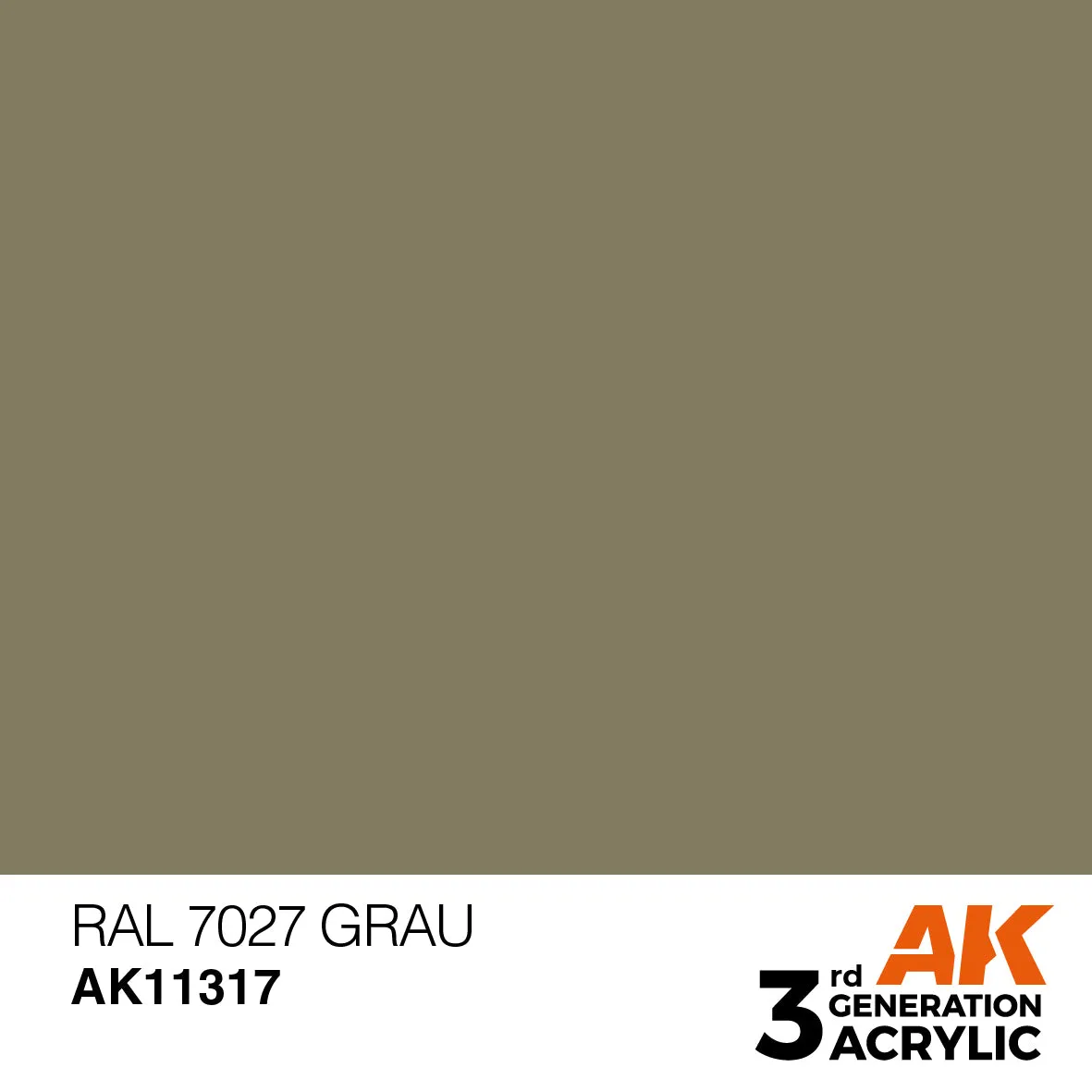 AK Interactive 3Gen RAL 7027 Grau peinture acrylique 17 ml