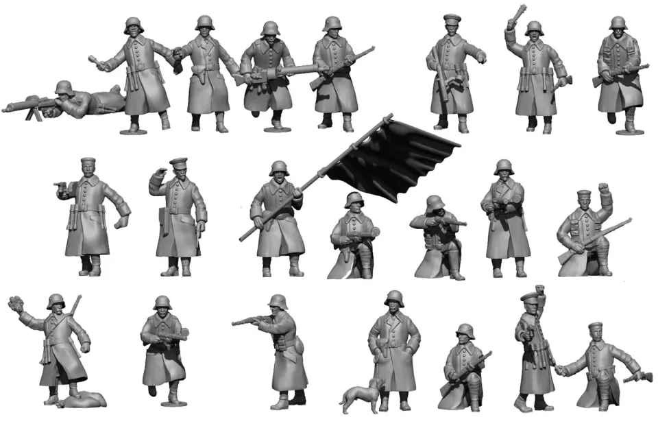 Des Tranchées Aux Barricades 22 Freikorps figurine 28mm résine