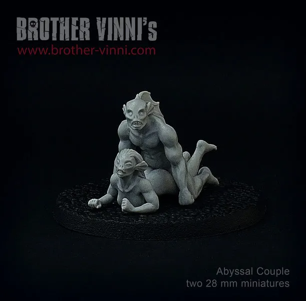 Brother Vinni Deep Ones femme poisson figurine résine 28mm x2