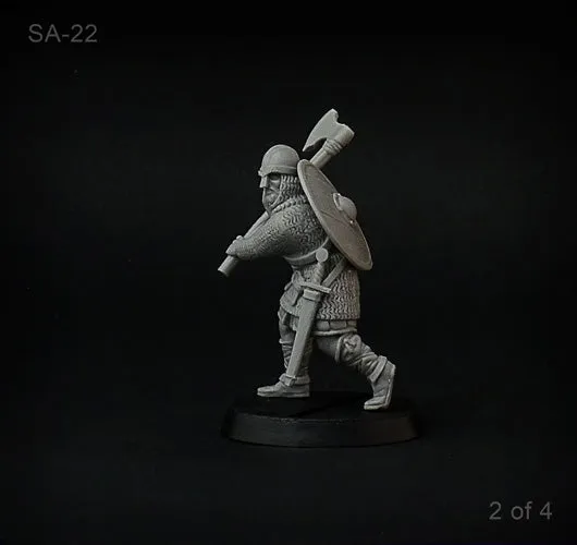 Brother Vinni Varangian Guard lot 4 figurines résine 28mm haches
