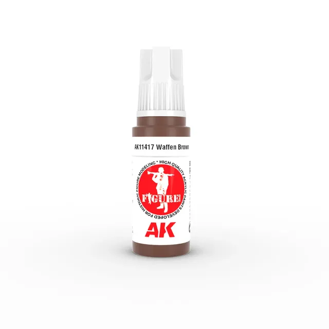 AK Interactive 3rd Gen Waffen Brown peinture acrylique 17 ml marron