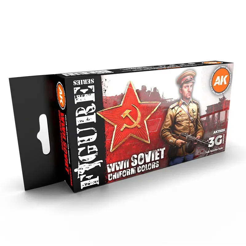 Des Tranchées aux Barricades Uniformes Soviétiques set 6 peintures 3Gen