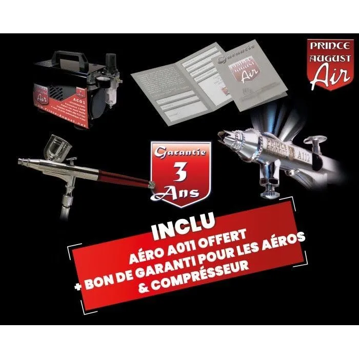 Prince August AX20 Coffret Ultimate pack aérographe complet