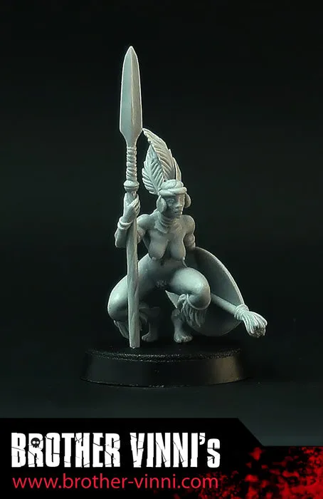 Brother Vinni Amazone tribale figurine 28 mm résine