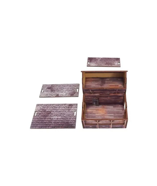 Micro Art Studio Ostfront Fabrique décor 28mm prépeint