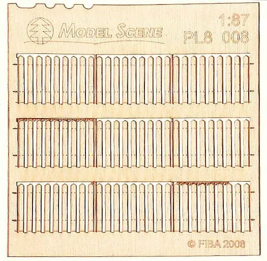 Model Scene PL8-008 palissade miniature planches larges x2