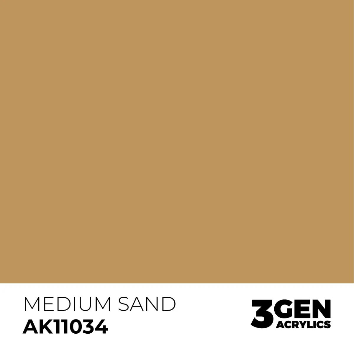 AK Interactive 3Gen Medium Sand peinture acrylique 17ml sable