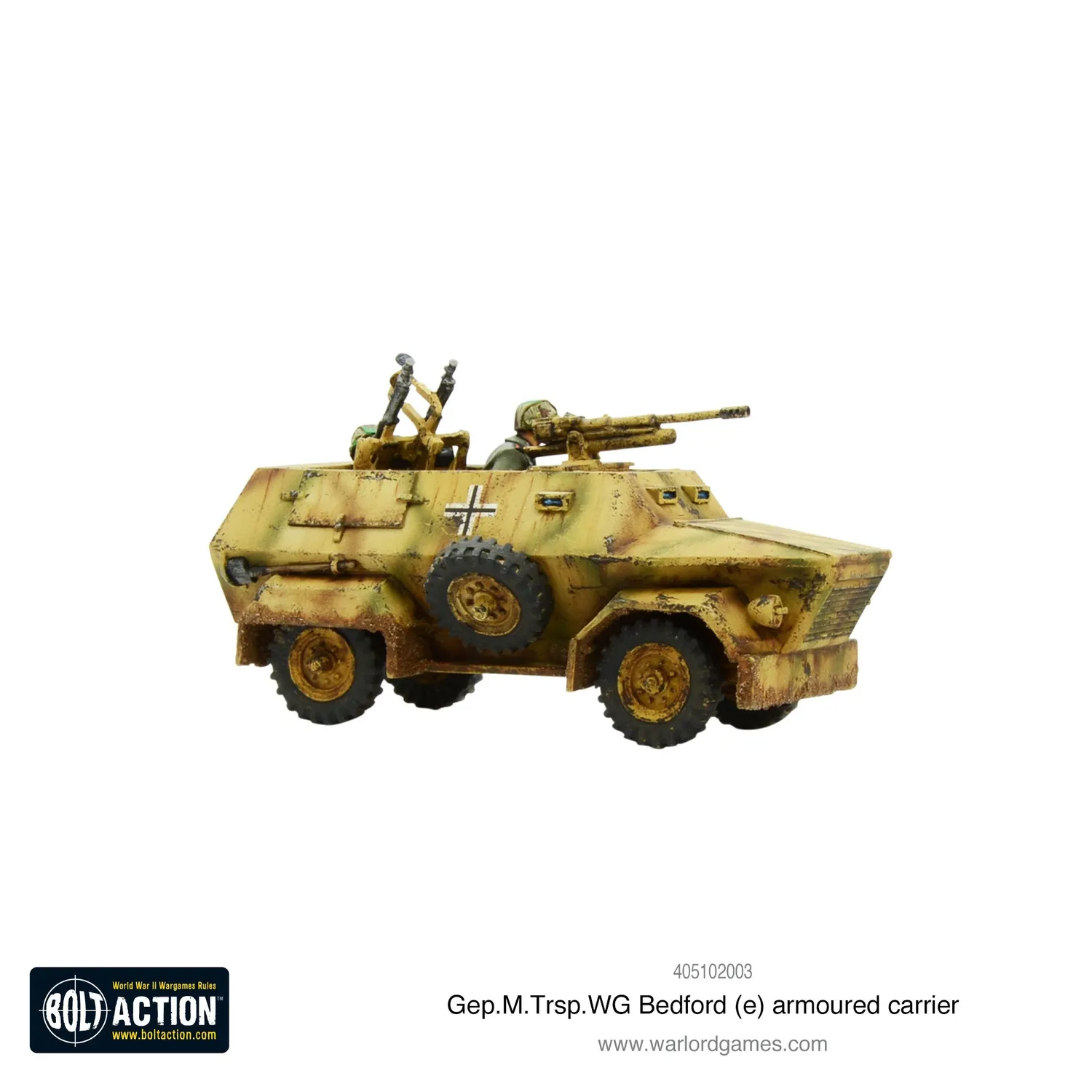 Bolt Action Gep.M.Trsp.Wg. Bedford (e) véhicule blindé résine