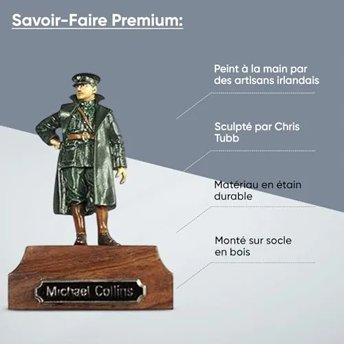 Prince August Michael Collins statue en étain 54 mm peinte à la main