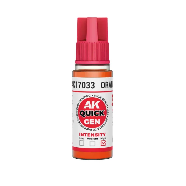 AK Interactive QuickGen ORANGE peinture contrast 18 ml