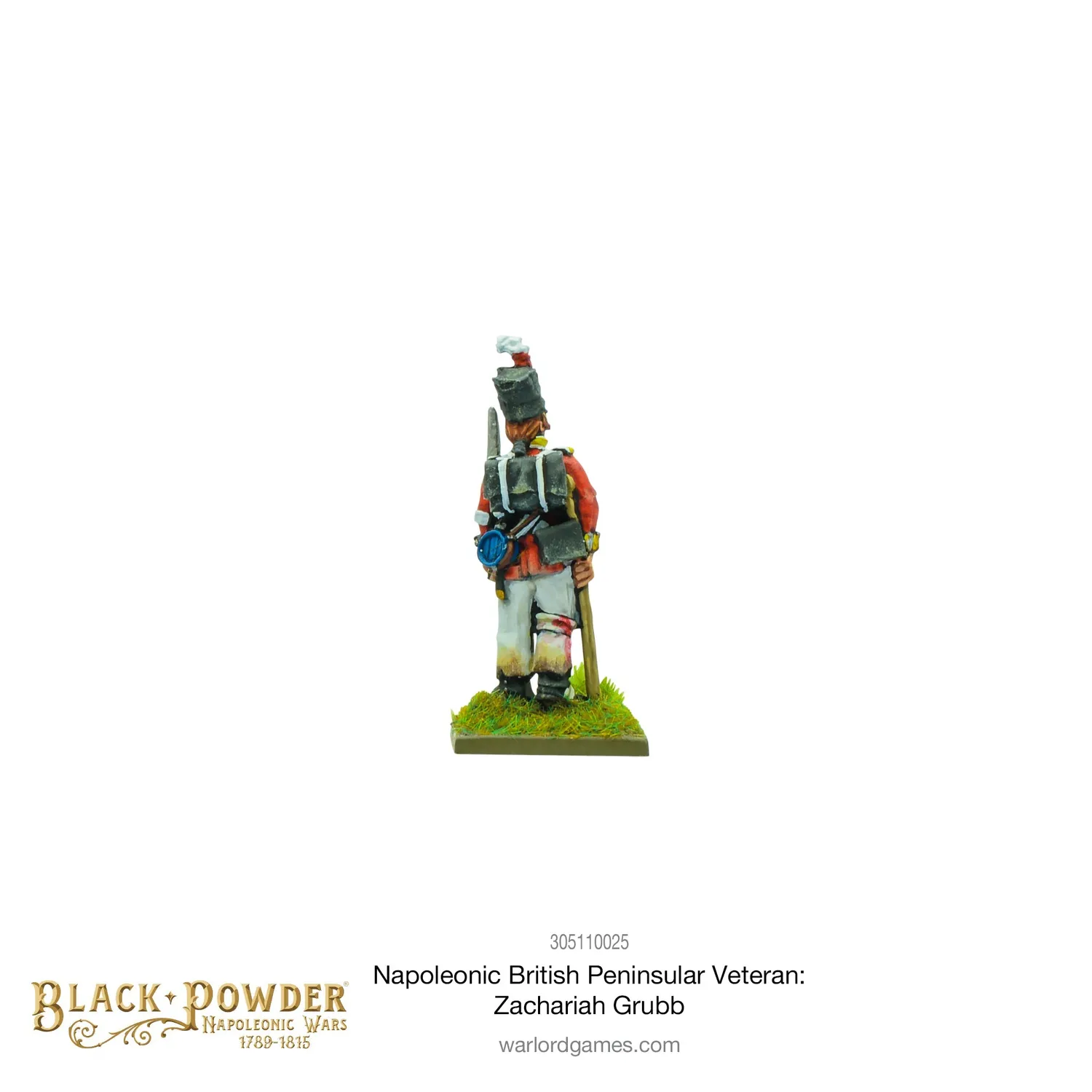 Bolt Action Napoleonic British Peninsular Veteran Zachariah Grubb figurine résine