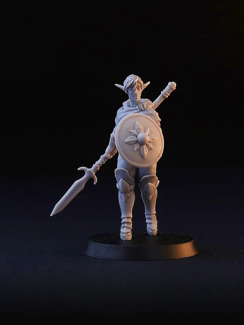 Brother Vinni Wood Elf figurine résine 28mm elfe forêt