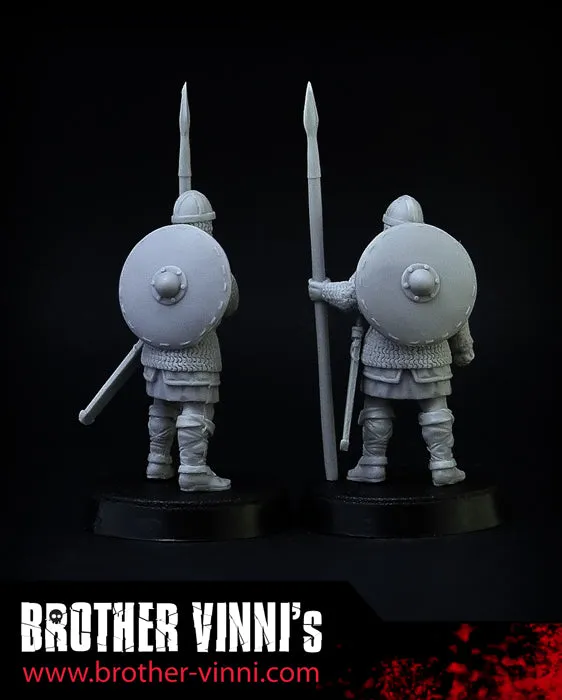 Brother Vinni Vikings figurines résine 28mm x2