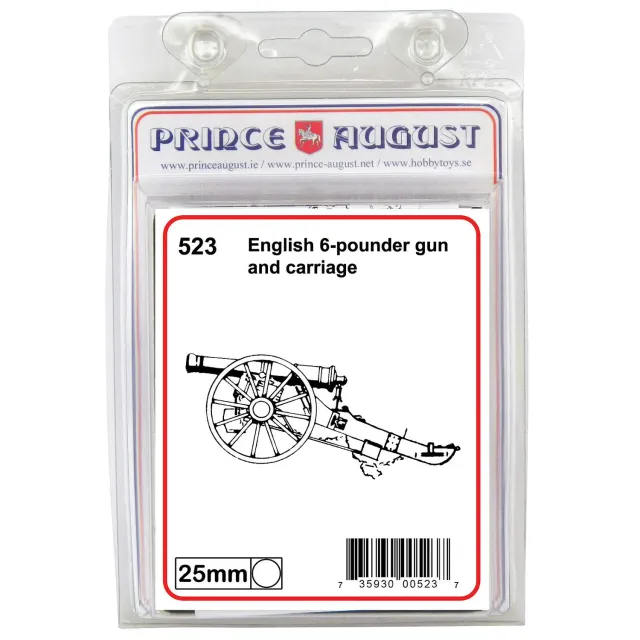 Prince August Moule de moulage Hobby British 6 PDR Cannon PA523 canon
