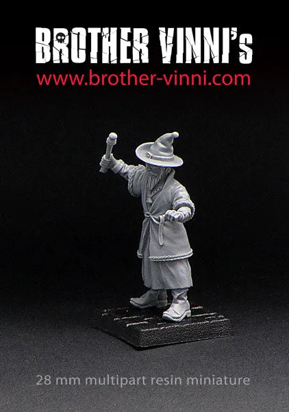 Brother Vinni Classical Mage figurine résine 28mm sorcier