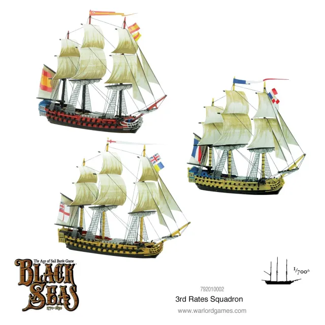 Black Seas 3rd Rates Squadron maquette navale plastique