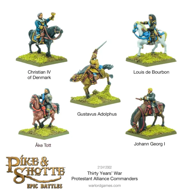 Pike & Shotte Epic Protestant Alliance commandants résine