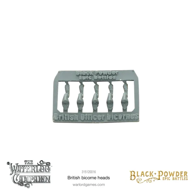 Warlord Games Black Powder Epic Battles têtes bicorne 15 pcs