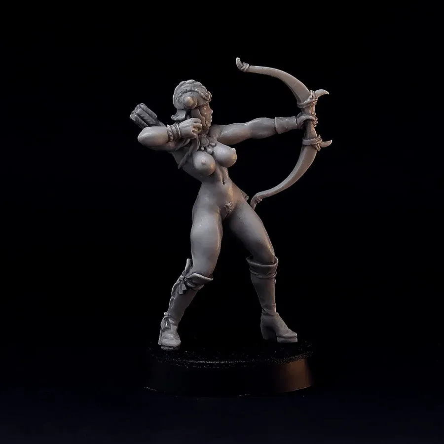 Brother Vinni Amazone archère figurine résine 32mm arc