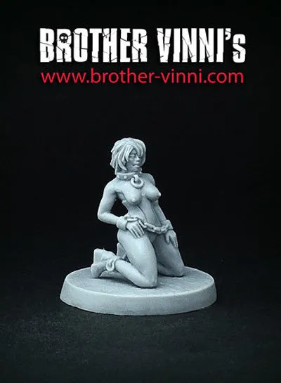Brother Vinni Slave Girl 18 figurine résine 28mm à genoux