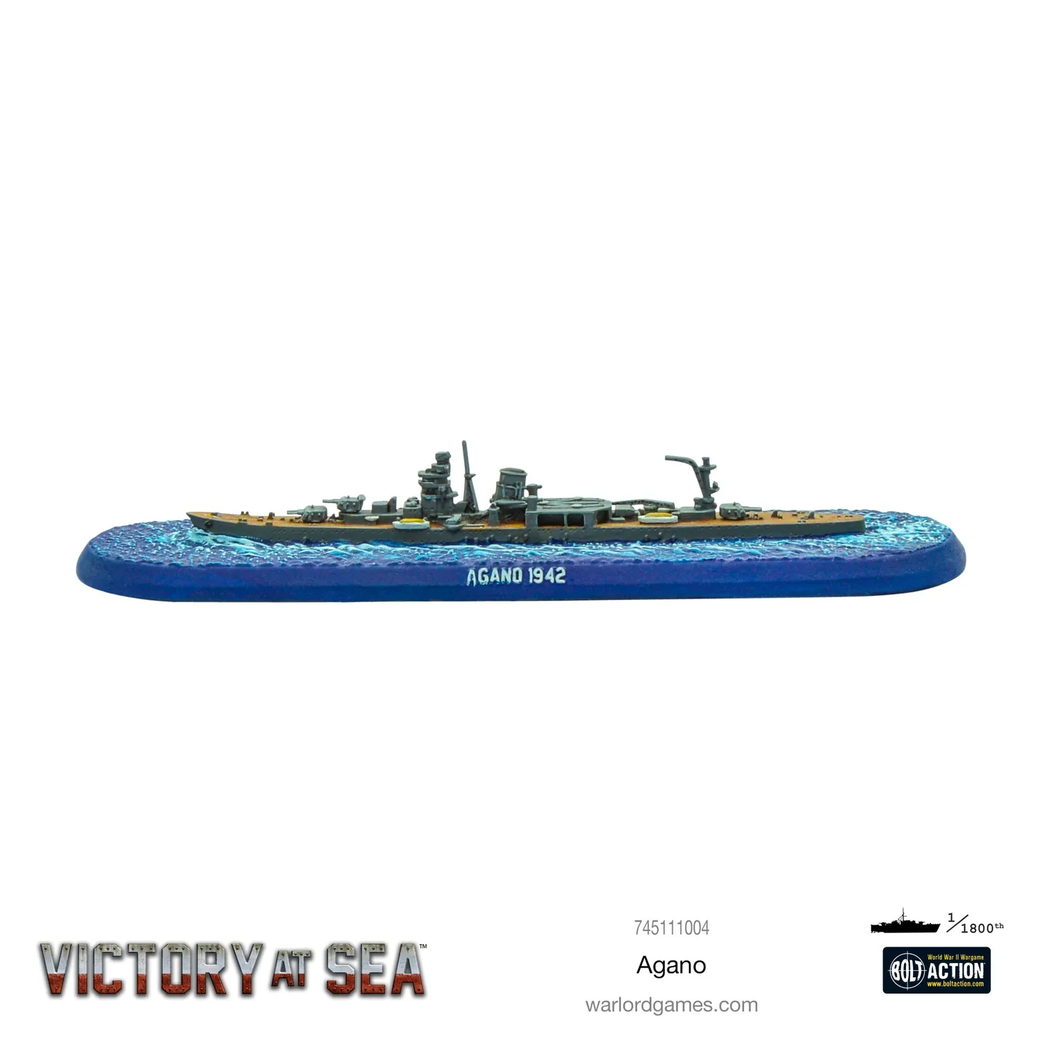 Bolt Action Victory at Sea Agano navire résine japonais