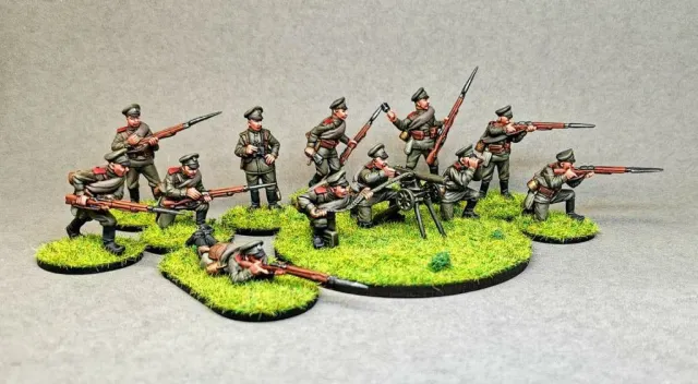 Des Tranchées aux Barricades Infanterie russe WW1 figurines métal 28 mm