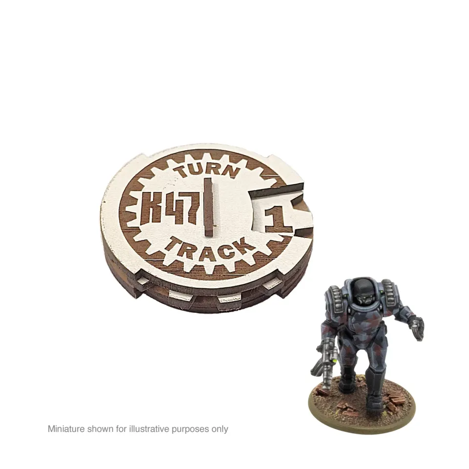Bolt Action Konflikt '47 Turn Marker marqueur de tour MDF