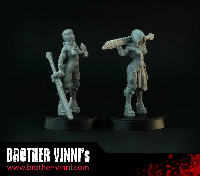 Brother Vinni Space Nuns Sisters figurine 28 mm prière
