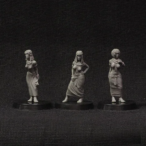 BROTHER VINNI Egyptian Girls figurines résine 28 mm lot de 3
