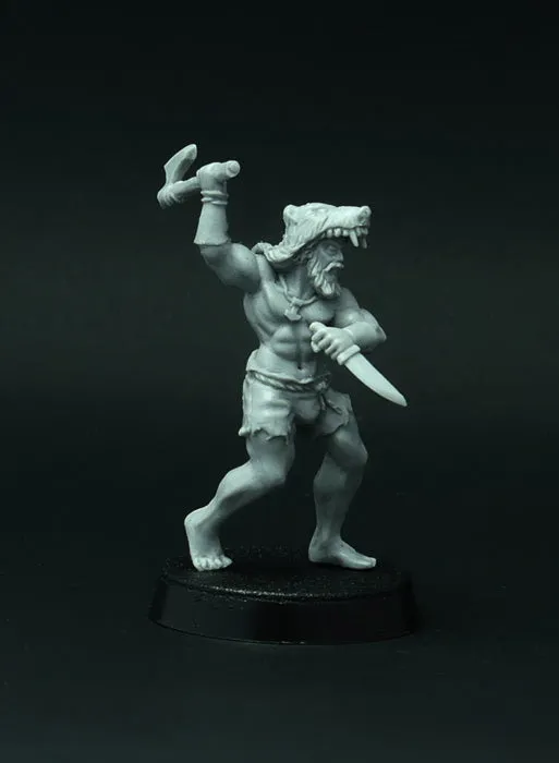 Brother Vinni Viking Berserk Ulfhednar figurine résine 28mm lot de 4