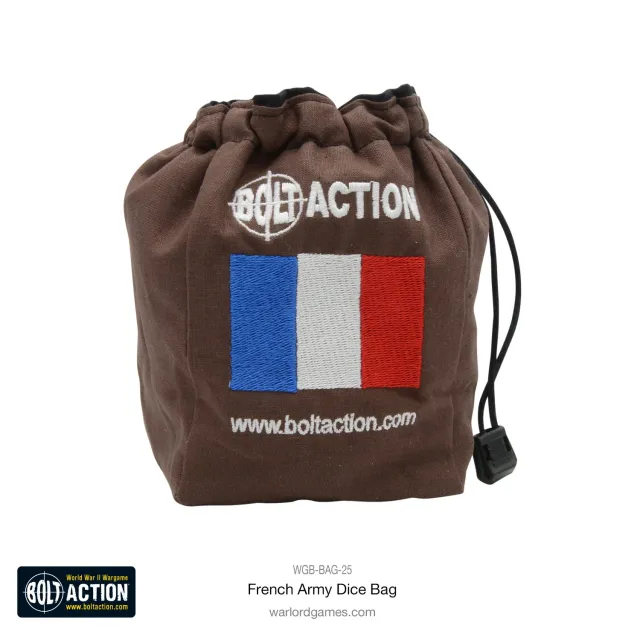 Bolt Action French Army Dice Bag bourse à dés armée française