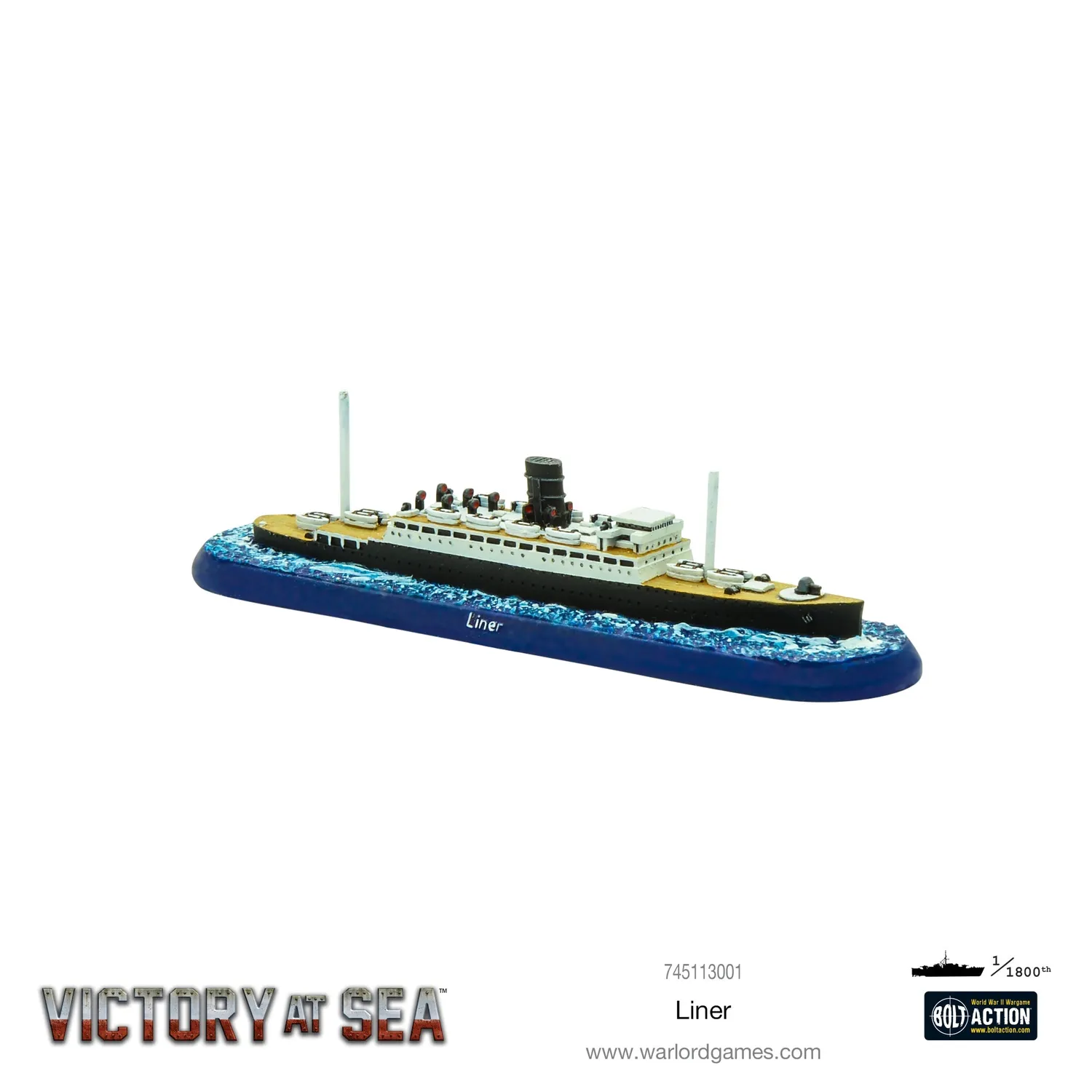 Victory at Sea Liner navire résine et métal