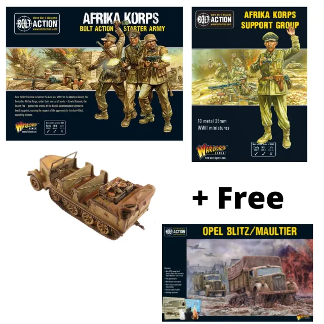 Bolt Action Afrika Korps Start Collecting coffret armée infanterie blindés