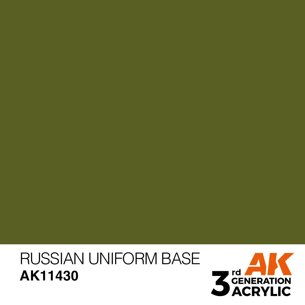 AK Interactive 3Gen Russian Uniform Base peinture acrylique 17ml vert