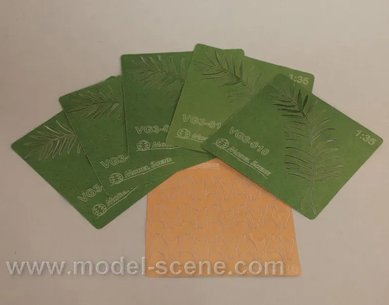 Albion Model Scene Palm Leaves vertes type I palmier