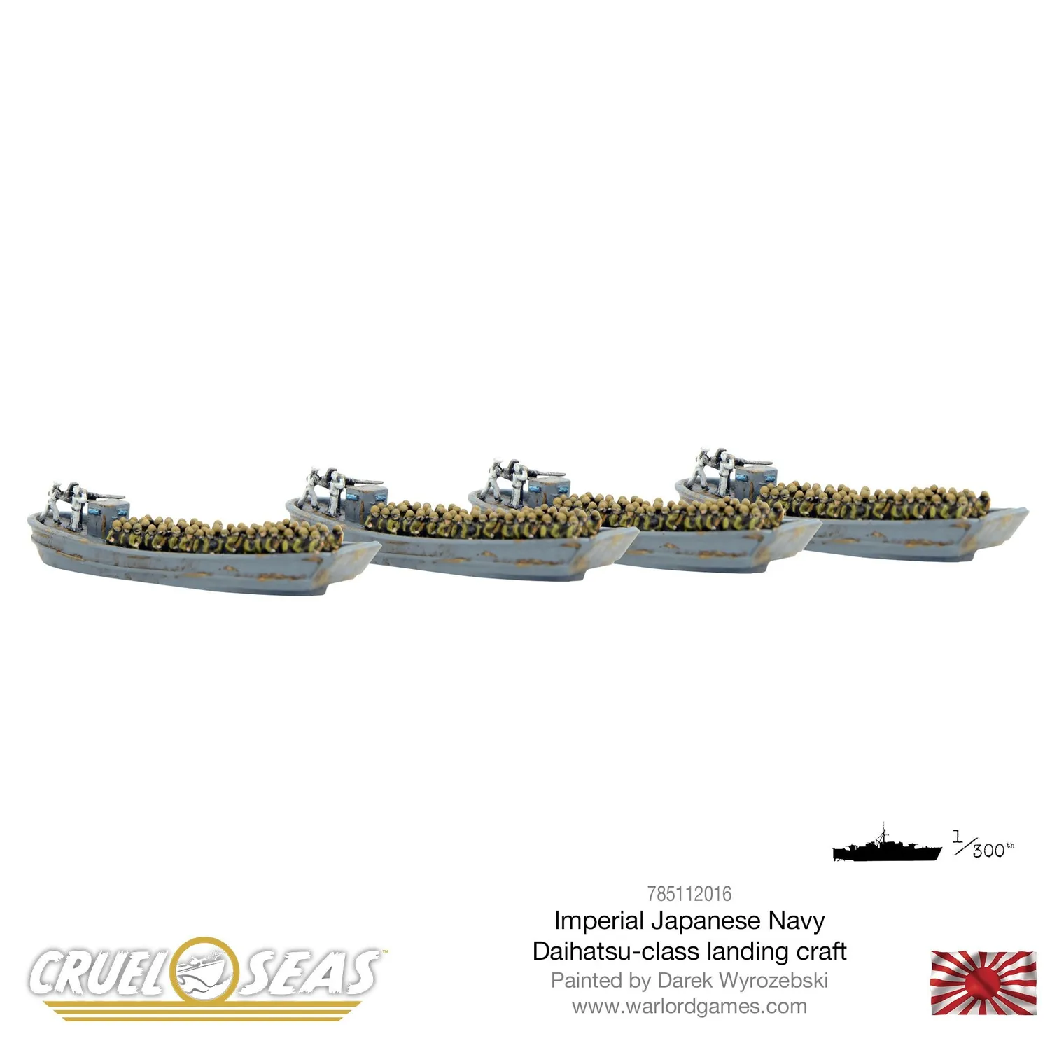 Warlord Cruel Seas Daihatsu péniche débarquement marine japonaise métal