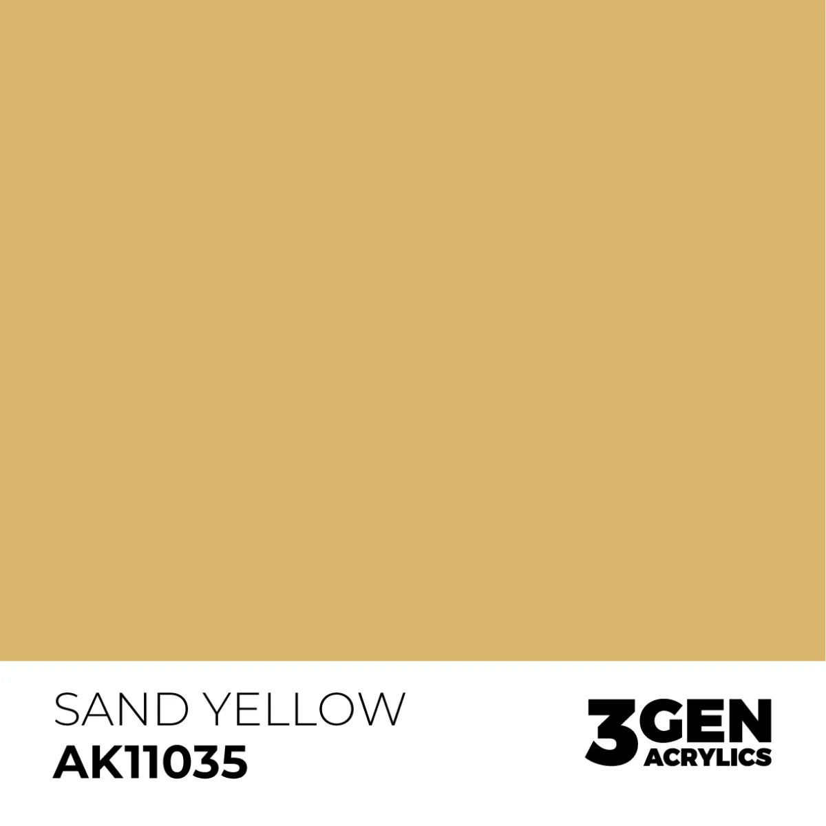 AK Interactive 3Gen Sand Yellow peinture 17ml jaune sable