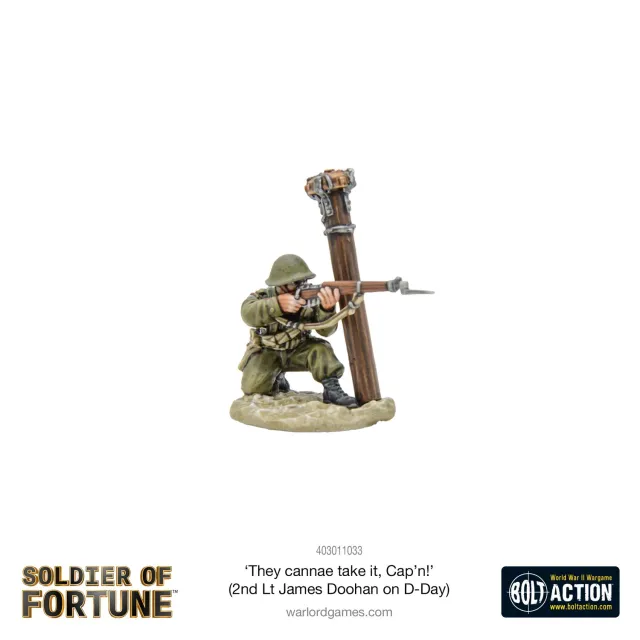 Bolt Action Soldier of Fortune 009 They Cannae Take It Cap'n figurine
