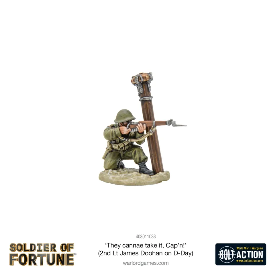Bolt Action Soldier of Fortune 009 They Cannae Take It Cap'n figurine