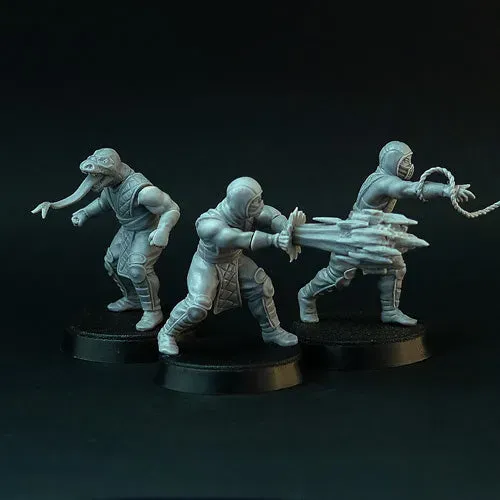 Brother Vinni Wicked Ninja figurine 28mm lot de 3 résine