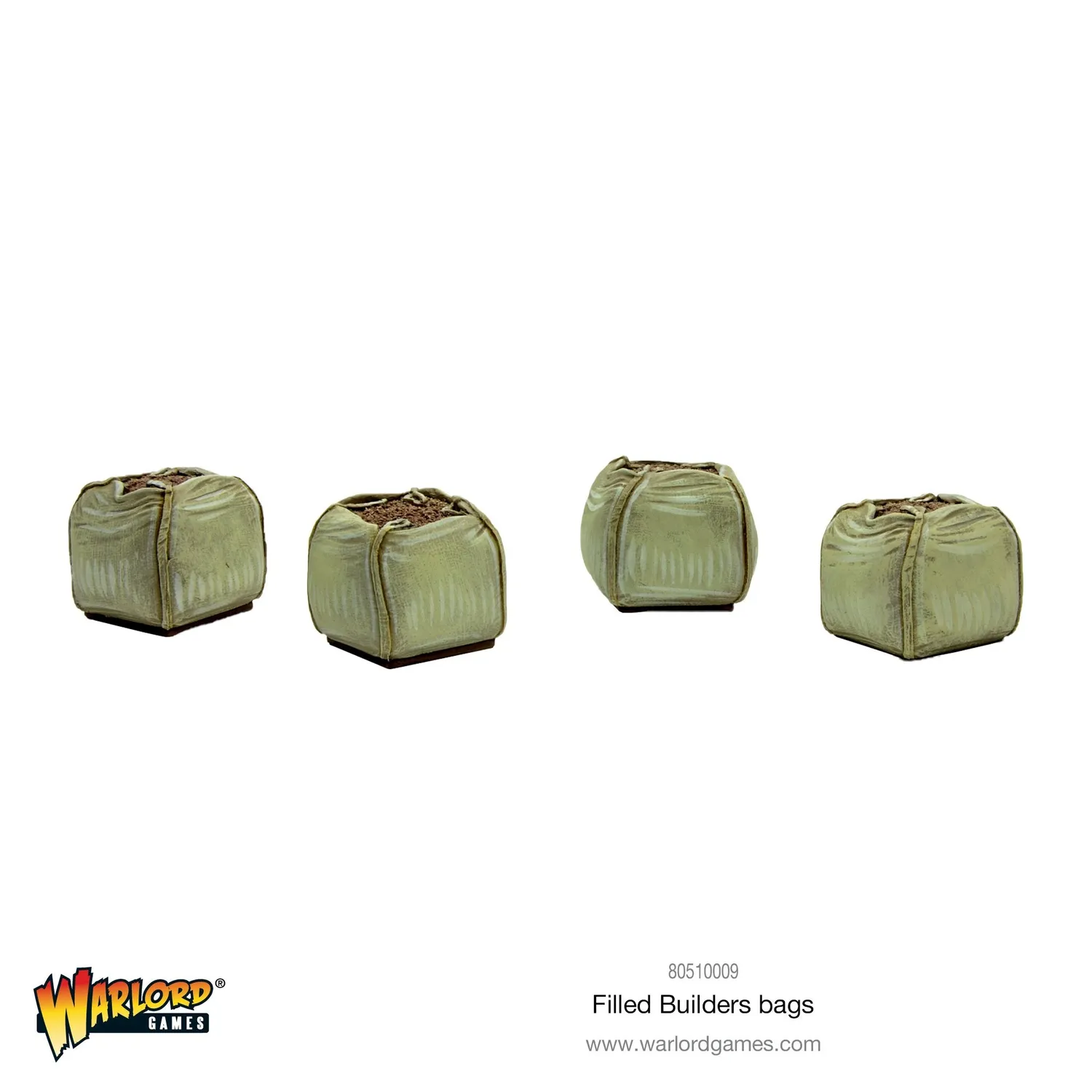 Bolt Action Filled Builders Bags décor résine sacs de chantier 4 pièces