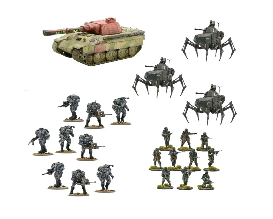 Bolt Action Konflikt ’47 Axis Defenders of Stuttgart Bundle armée de l’Axe